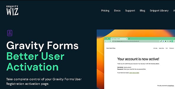 GP Better User Activation for WordPress