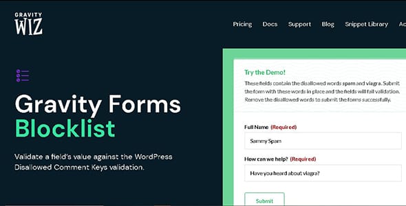 GP Blacklist for WordPress