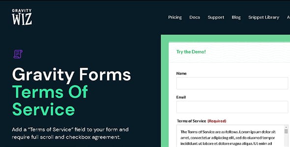 GP Terms of Service for WordPress