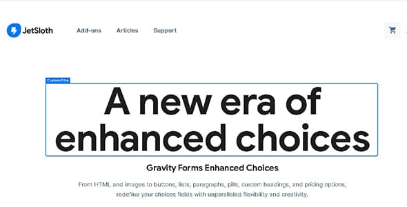 Gravity Forms Enhanced Choices for WordPress