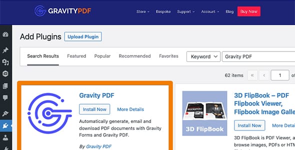 Gravity PDF for WordPress