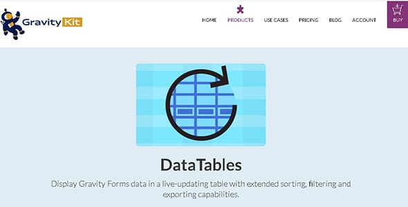 GravityView DataTables Extension for WordPress