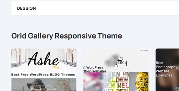 Grid Gallery Responsive Theme WordPress Theme by Marios Lublinski