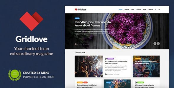 Gridlove News Portal and Magazine WordPress Theme