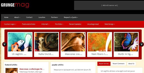 GrungeMag Premium Wordpress Theme by Elegant Theme