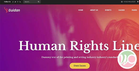 Guidan NonProfit Charity WordPress Theme