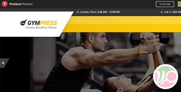 GymPress Fitness and Personal Trainers WordPress Theme