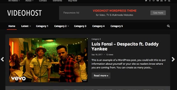 HappyThemes VideoHost Pro for WordPress