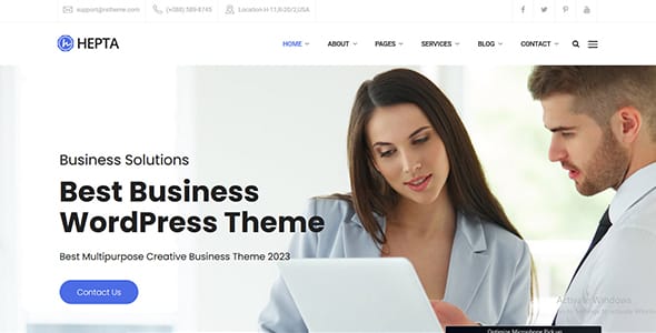 Hepta Multipurpose Business WordPress Theme