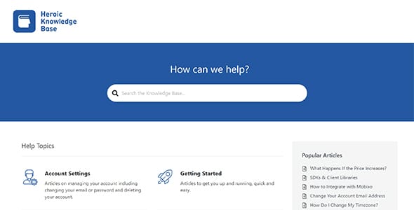 Heroic Knowledge Base for WordPress