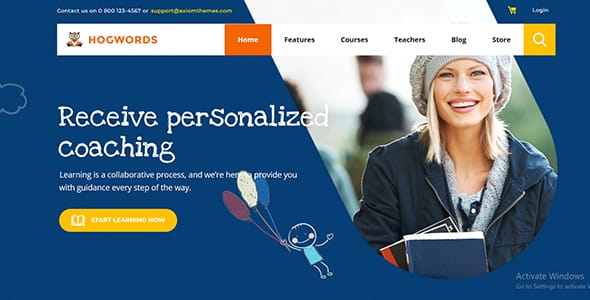 Hogwords WordPress Theme by AxiomThemes