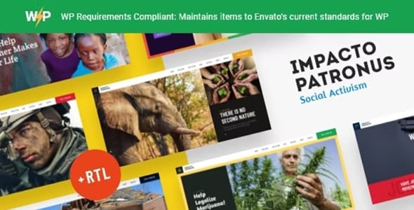 Impacto Patronus Nature Protection Petitions and Social Activism WordPress Theme