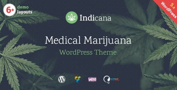 Indicana Medical Marijuana Dispensary WordPress Theme