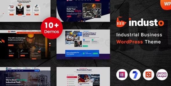 Industo Industrial and Factory WordPress Theme