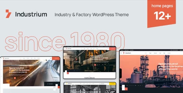 Industrium Industry and Factory WordPress Theme