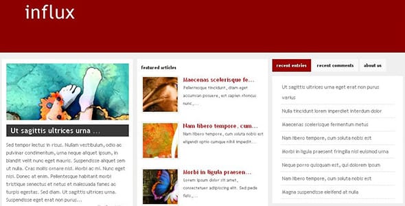 Influx WordPress Theme by ElegantThemes