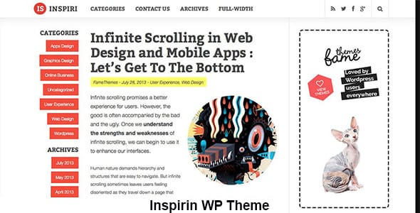 Inspirin WordPress Theme by FameThemes
