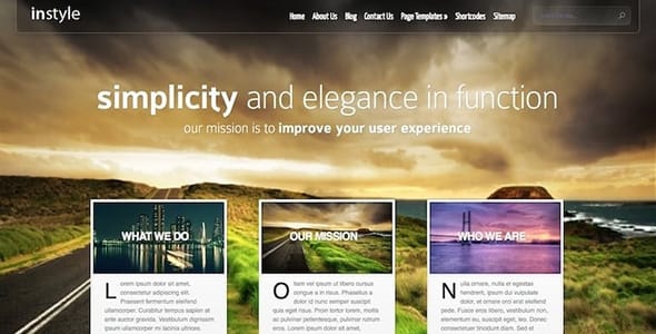 InStyle WordPress Theme by Elegant Themes