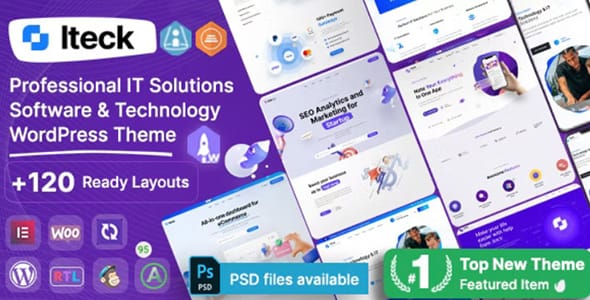 Iteck Software and Technology Elementor WordPress Theme
