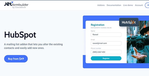 JetFormBuilder HubSpot Action for WordPress