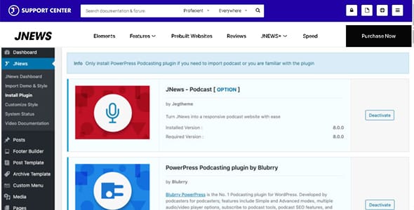JNews Podcast for WordPress