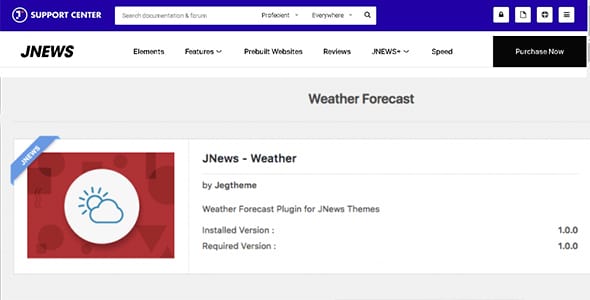 JNews Weather for WordPress