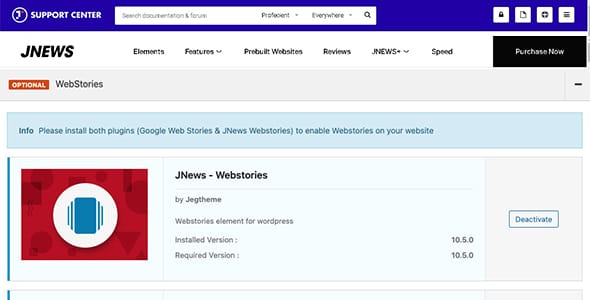 JNews Webstories for WordPress