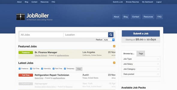 JobRoller WordPress Theme by AppThemes