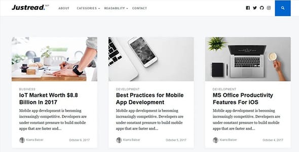 Justread WordPress Theme by GretaThemes