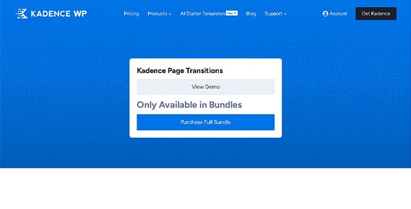 Kadence Page Transitions for WordPress