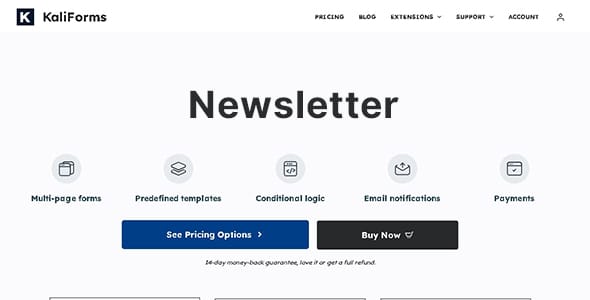 Kali Forms Newsletter for WordPress