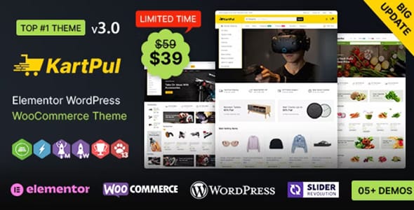 KartPul WP Elementor Multi Purpose WooCommerce Theme