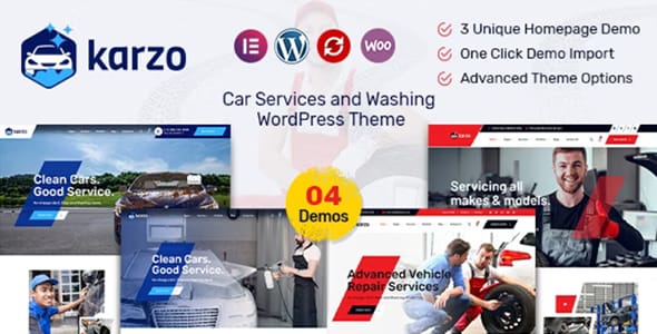 Karzo Car Service and Washing WordPress Theme