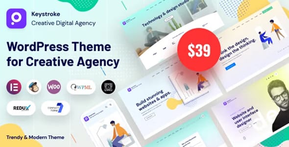 Keystroke Creative Agency WordPress Theme
