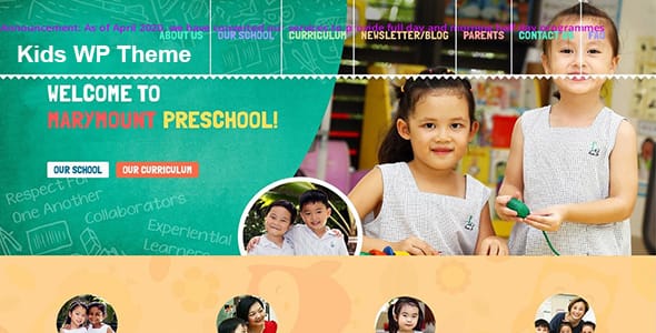 Kids Day Care and Kindergarten WordPress Theme
