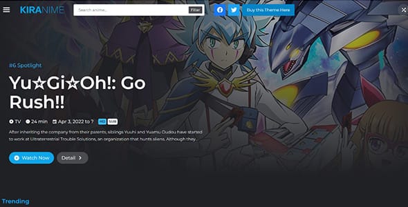 Kiranime WordPress Theme by Dzul Qurnain
