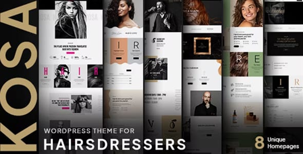 Kosa Hairdresser and Beauty Salon WordPress Theme