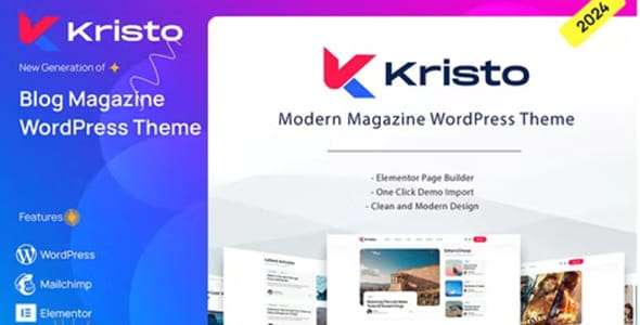 Kristo Modern Magazine WordPress Theme