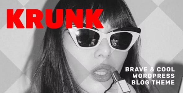 Krunk Brave and Cool WordPress Blog Theme