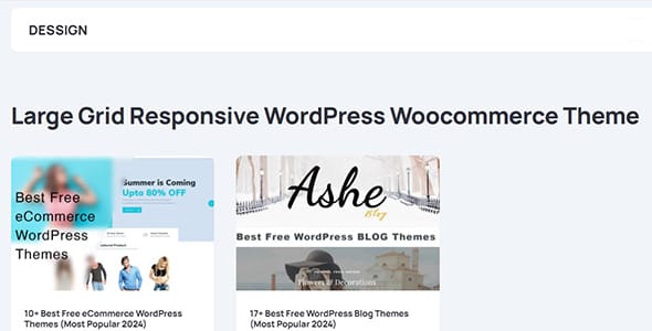 Large Grid Responsive WordPress Woocommerce Theme by Marios Lublinski