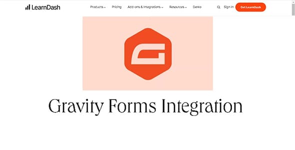 LearnDash LMS GravityForms Integration for WordPress