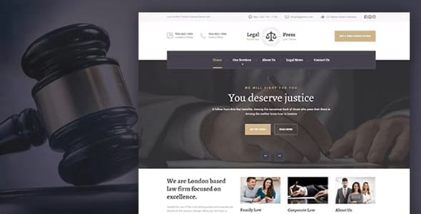 LegalPress PT WordPress Theme by ProteusThemes