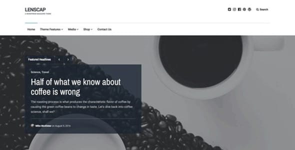 Lenscap WordPress Theme by Array