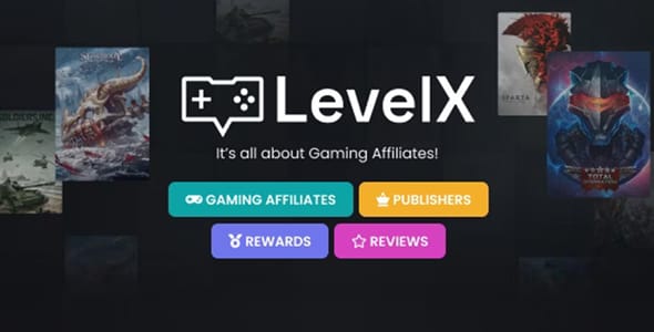 LevelX Gaming Affiliate WordPress Theme