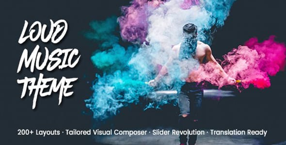 Loud A Modern Music Industry WordPress Theme