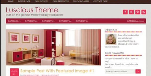 Luscious Child WordPress Theme by StudioPress