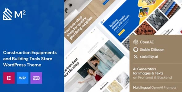 M2 Construction and Tools Store WordPress Theme