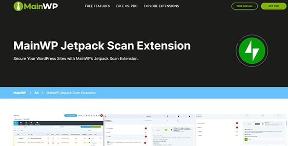 MainWP Jetpack Scan Extension for WordPress