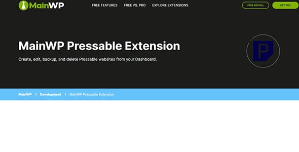 MainWP Pressable Extension for WordPress