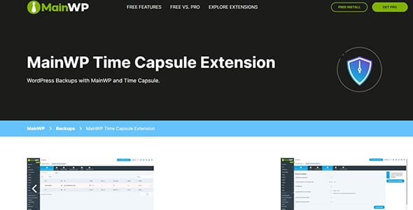 MainWP Time Capsule Extension for WordPress